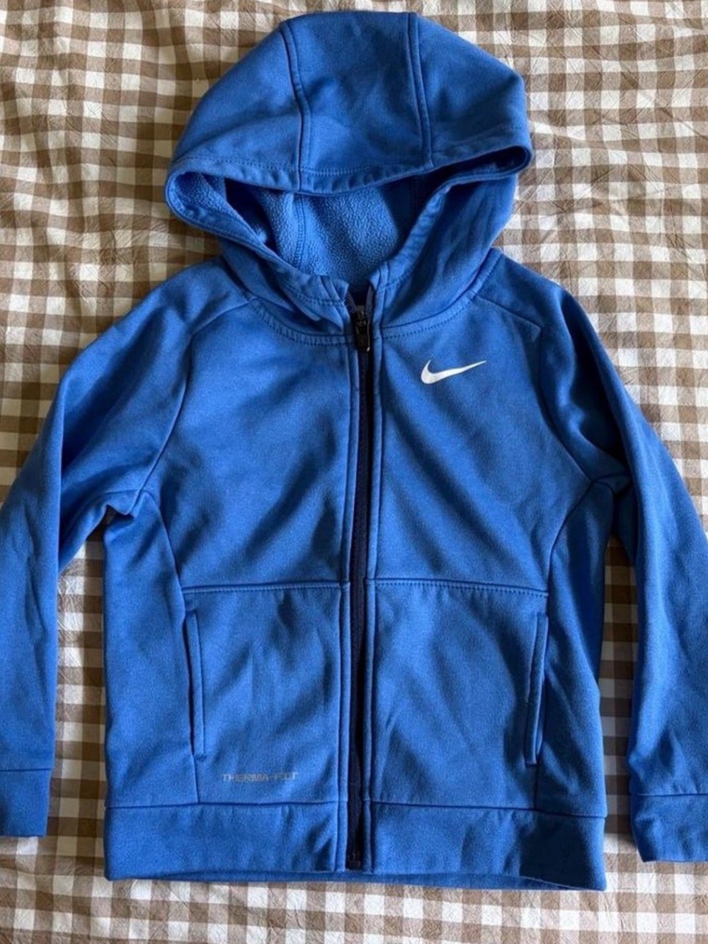Nike Kids Blue Fleece lined Zip-Up Hoodie